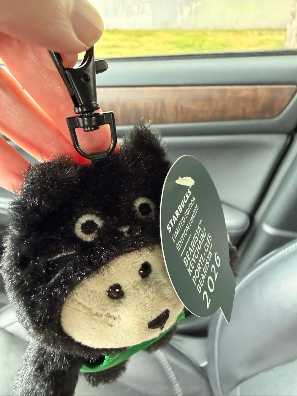 Starbucks Black Cat Bear Bag Charm Keychain Halloween 2026